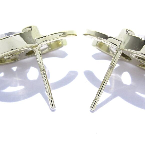 CHANEL Coco - Gold Clear Hardware Rhinestones Earrings 688-080125 - Picture 4 of 6